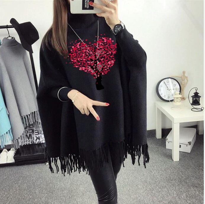 Women Fleece Poncho shawl