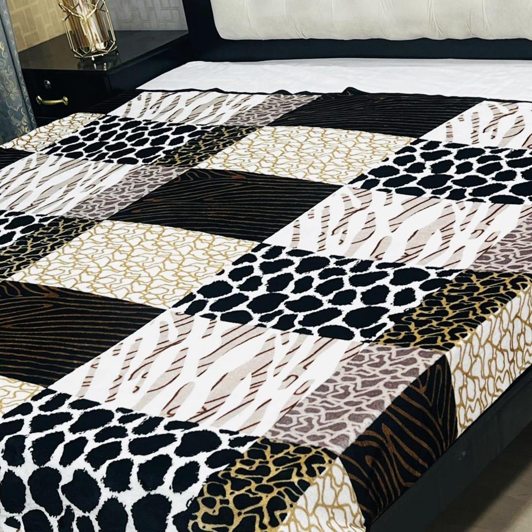 Leopard Printed Fleece Blanket